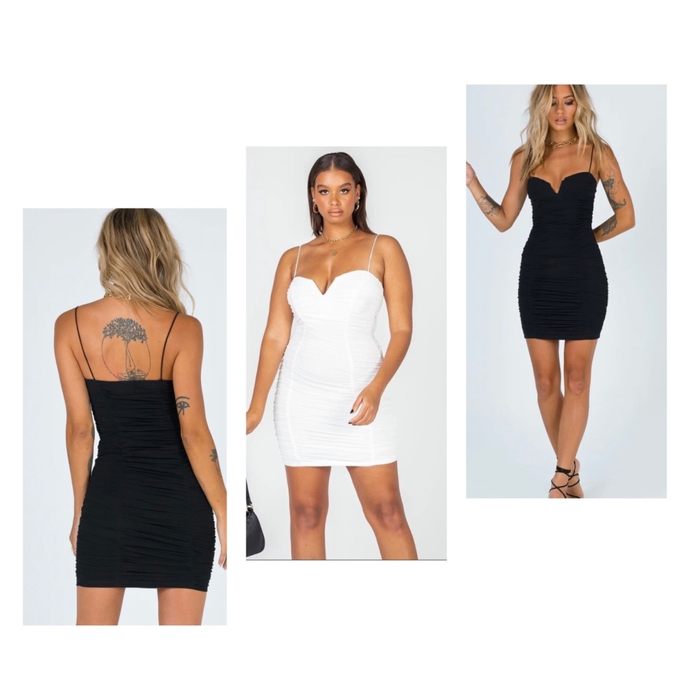 Princess Polly, white, med, I WANT u mini-dress